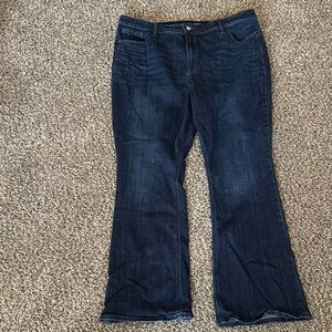 Old Navy Blue Flare Wide Leg Jeans. Size 18.